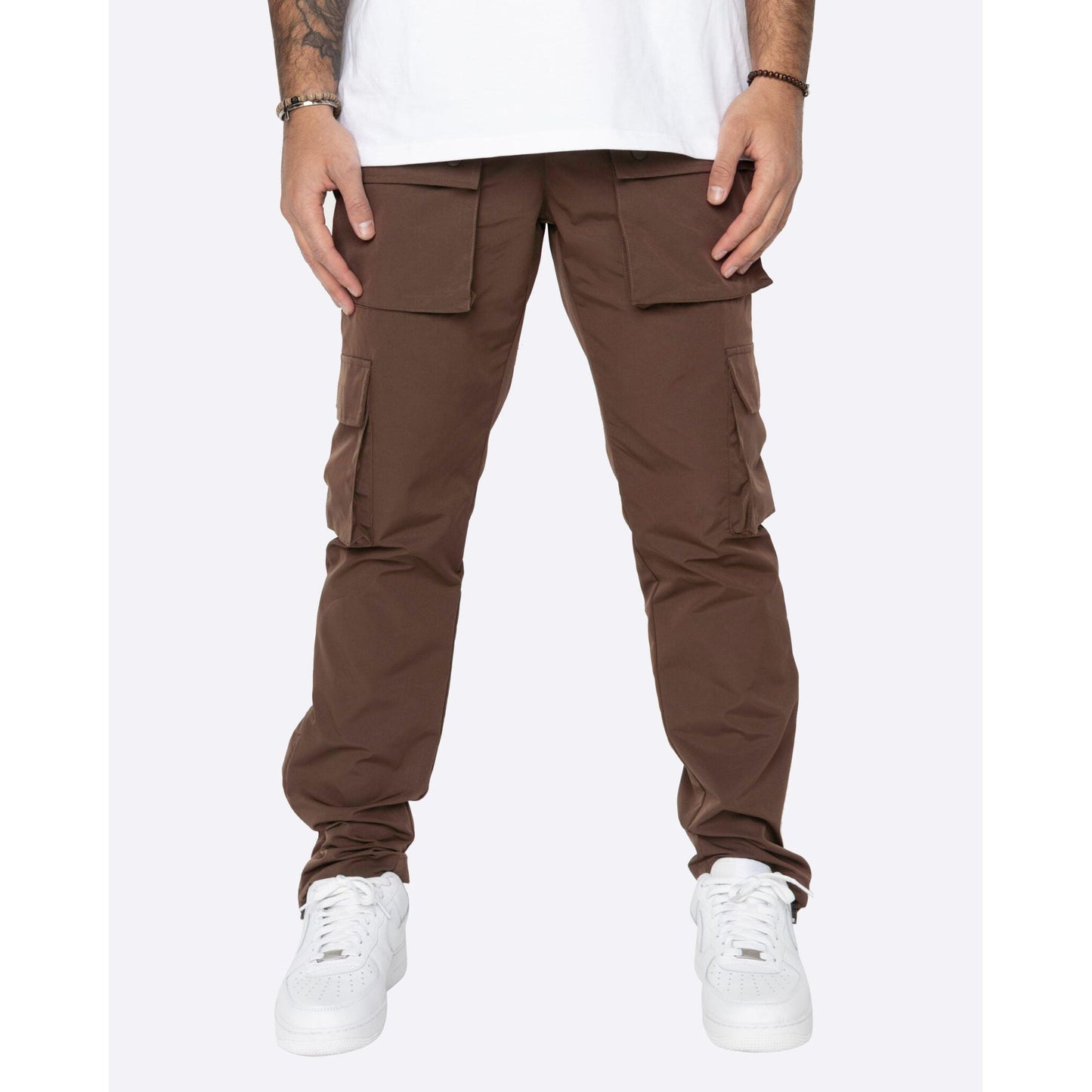 EPTM SNAP CARGO PANTS - BROWN